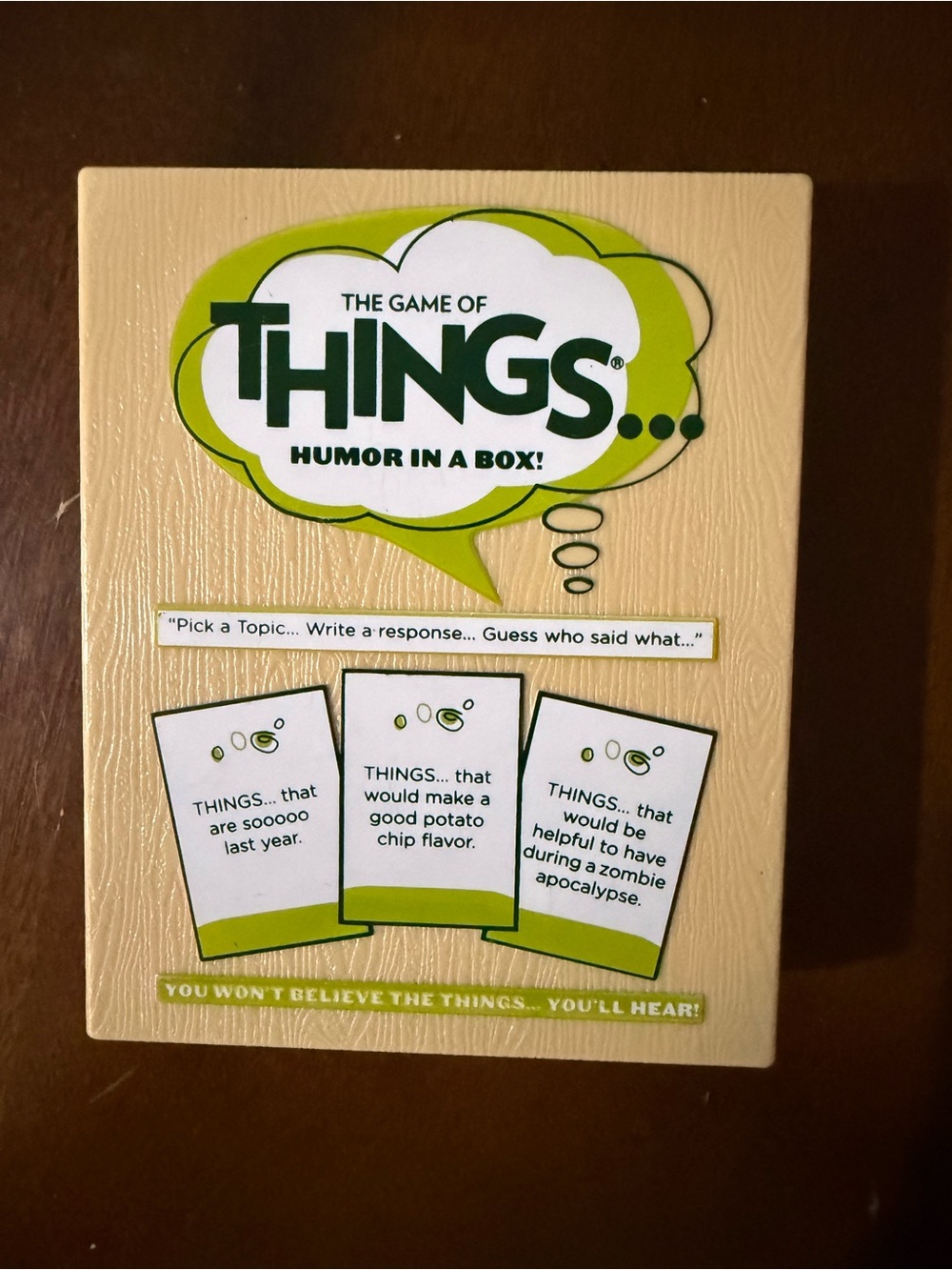 The Game of Things- Humor in a Box Family or Classroom Game